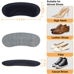 Comfowner heel cushion pad inside shoe preventing slipping.