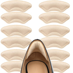 Comfowner heel cushion pad back view keeps heels in place for a secure fit.
