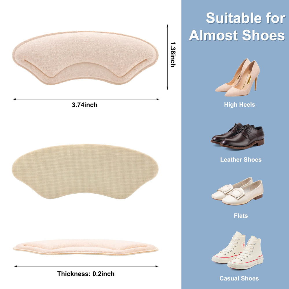 Comfowner heel cushion pad inside view shows easy application for reduced rubbing.