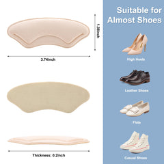 Comfowner heel cushion pad inside view shows easy application for reduced rubbing.