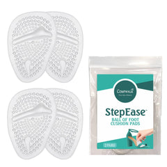 Comfwalk StepEase ball-of-foot pads cushion the forefoot for all-day comfort in heels.