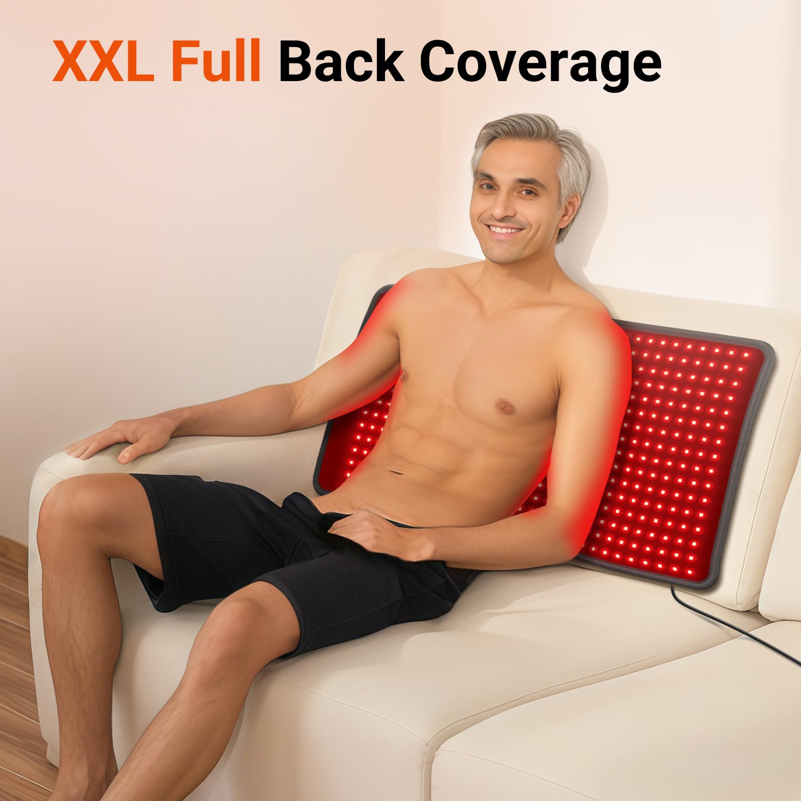Comfytemp 480-LED red light mat provides broad-area therapy coverage.