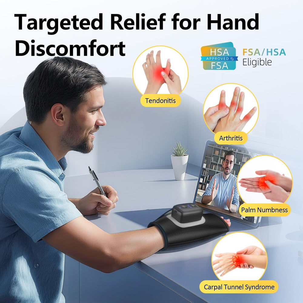 Comfytemp cordless hand massager provides palm relief without cords