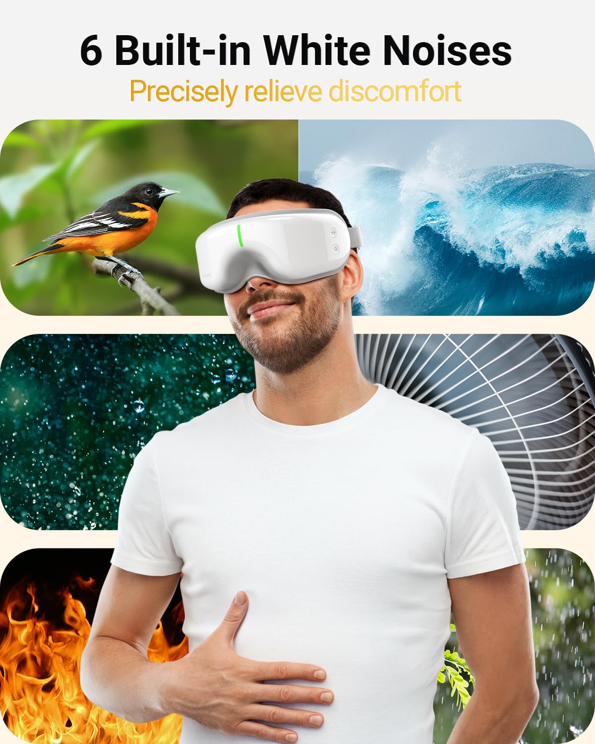 Comfytemp Eye Massager adjustable strap for a secure fit