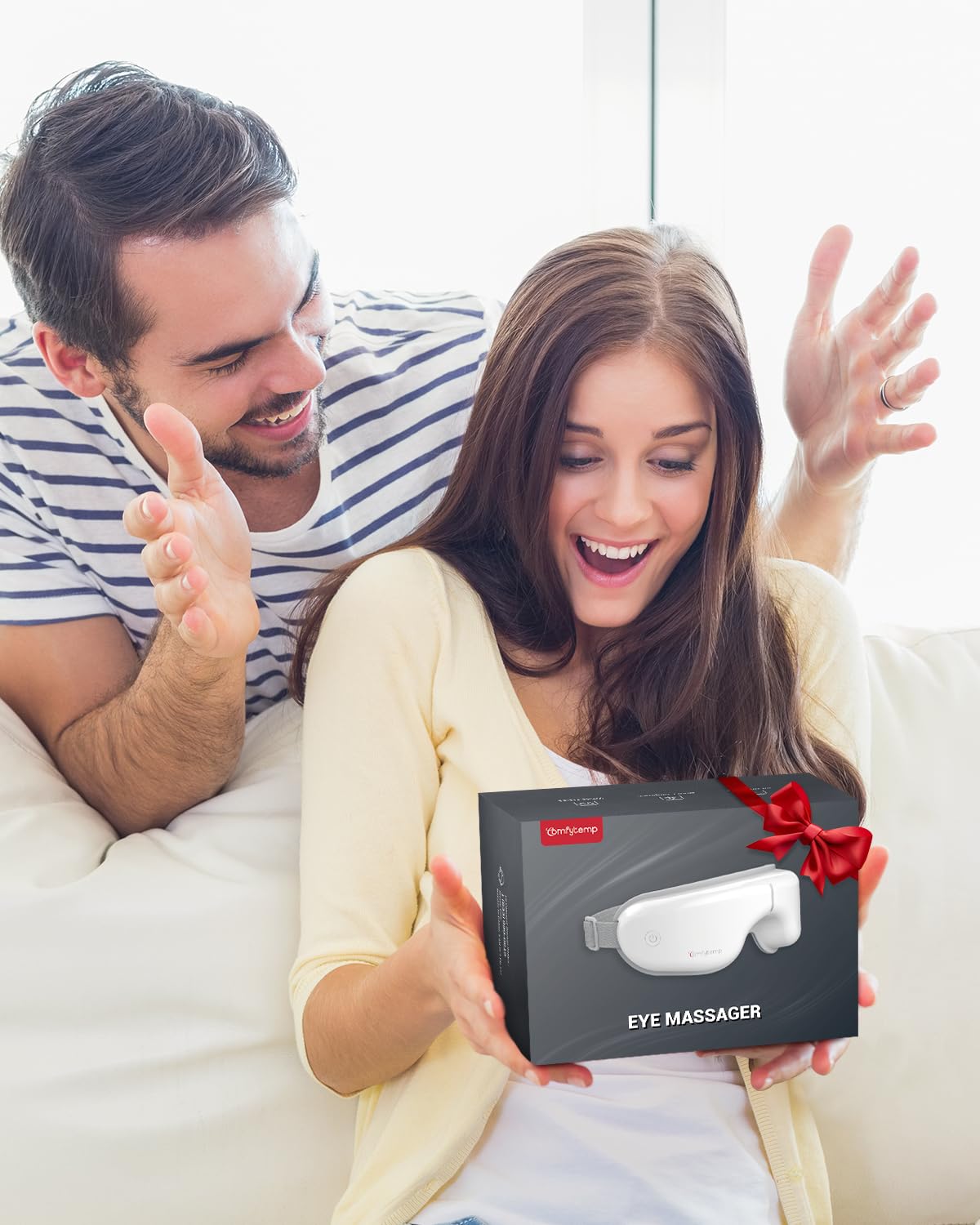 Comfytemp Eye Massager gift-ready packaging for a thoughtful present