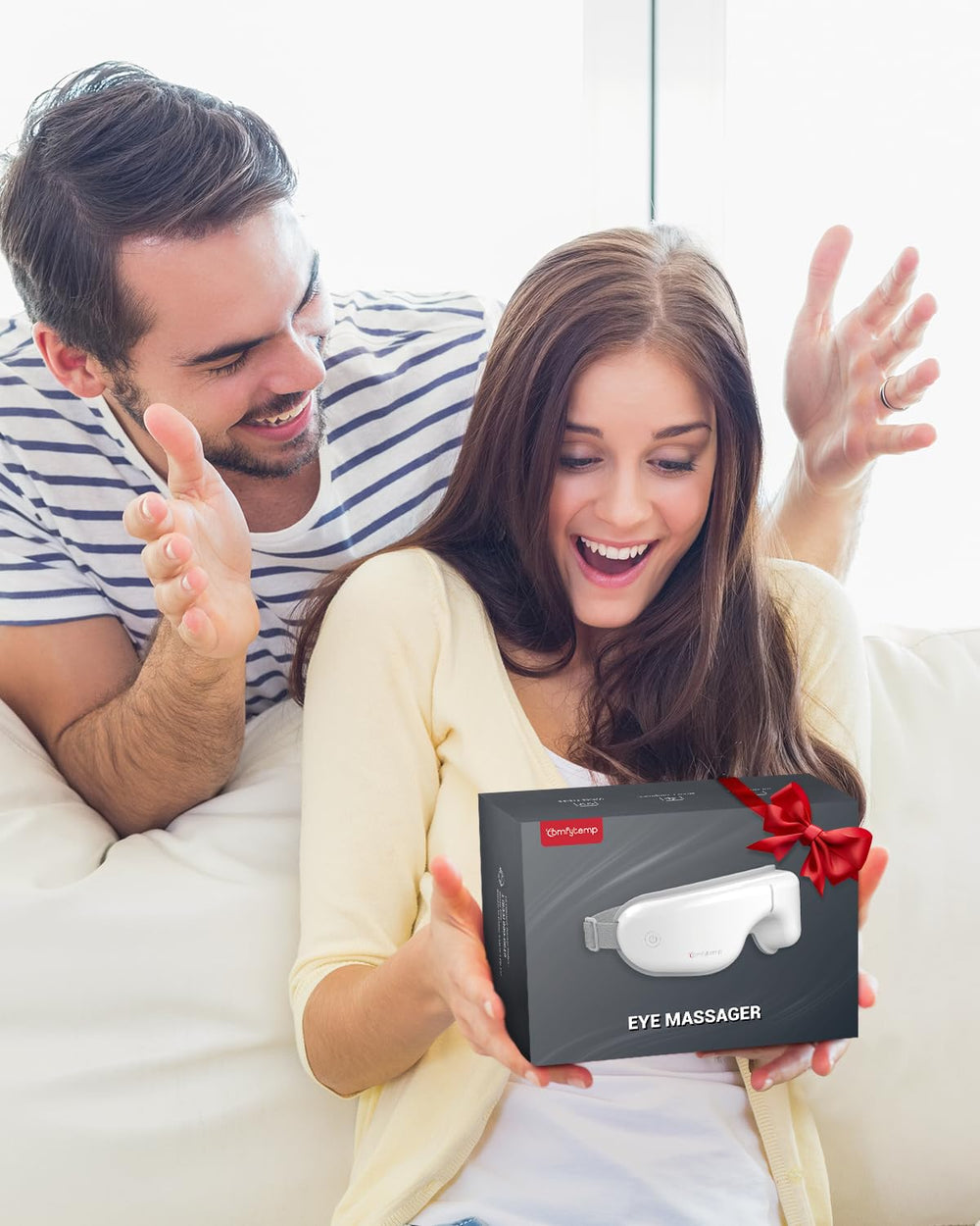 Comfytemp Eye Massager gift-ready packaging for a thoughtful present