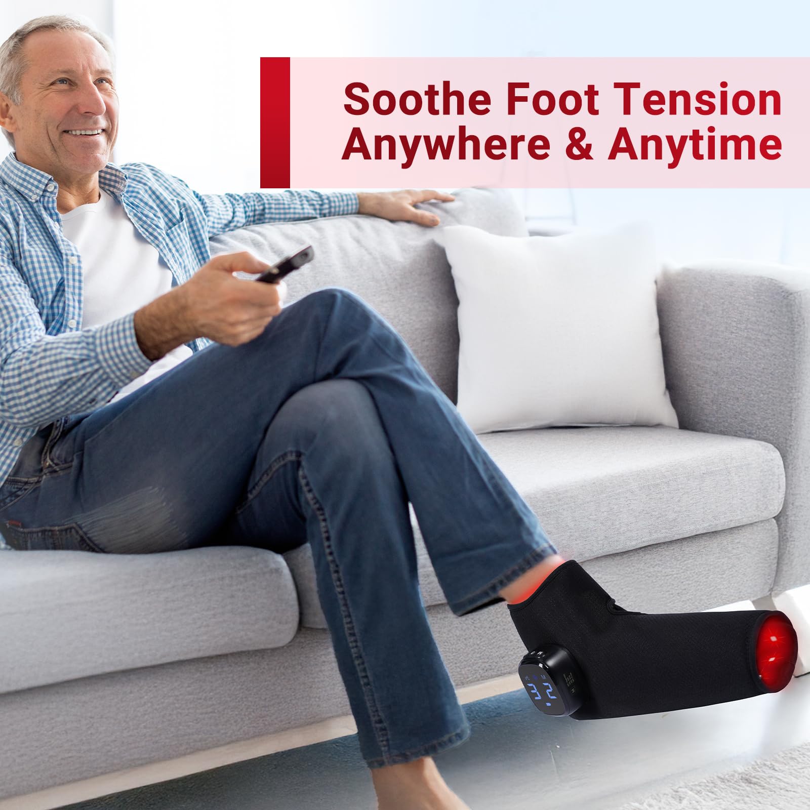 Comfytemp heat mode display shows light plus warmth combination.