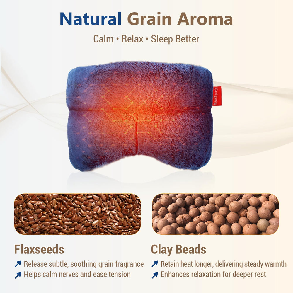 Comfytemp heated eye mask blocks light for a calm, dark sleeping environment.