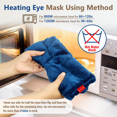 Comfytemp heated eye mask microwavable heat provides quick relaxation during breaks.