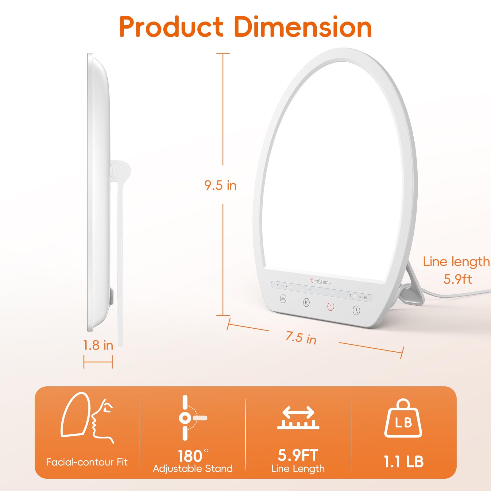 Comfytemp memory function saves your last setting for quick startup.