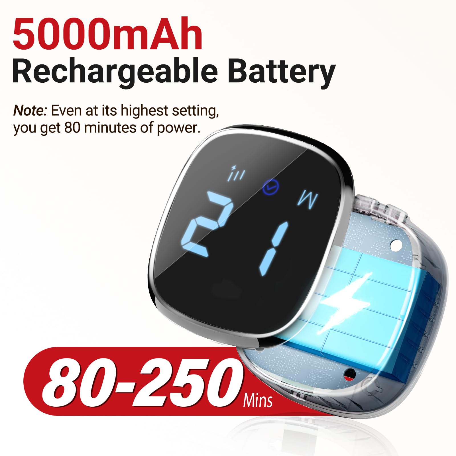 Compact wearable design suitable for office, home, or travel with Comfytemp.