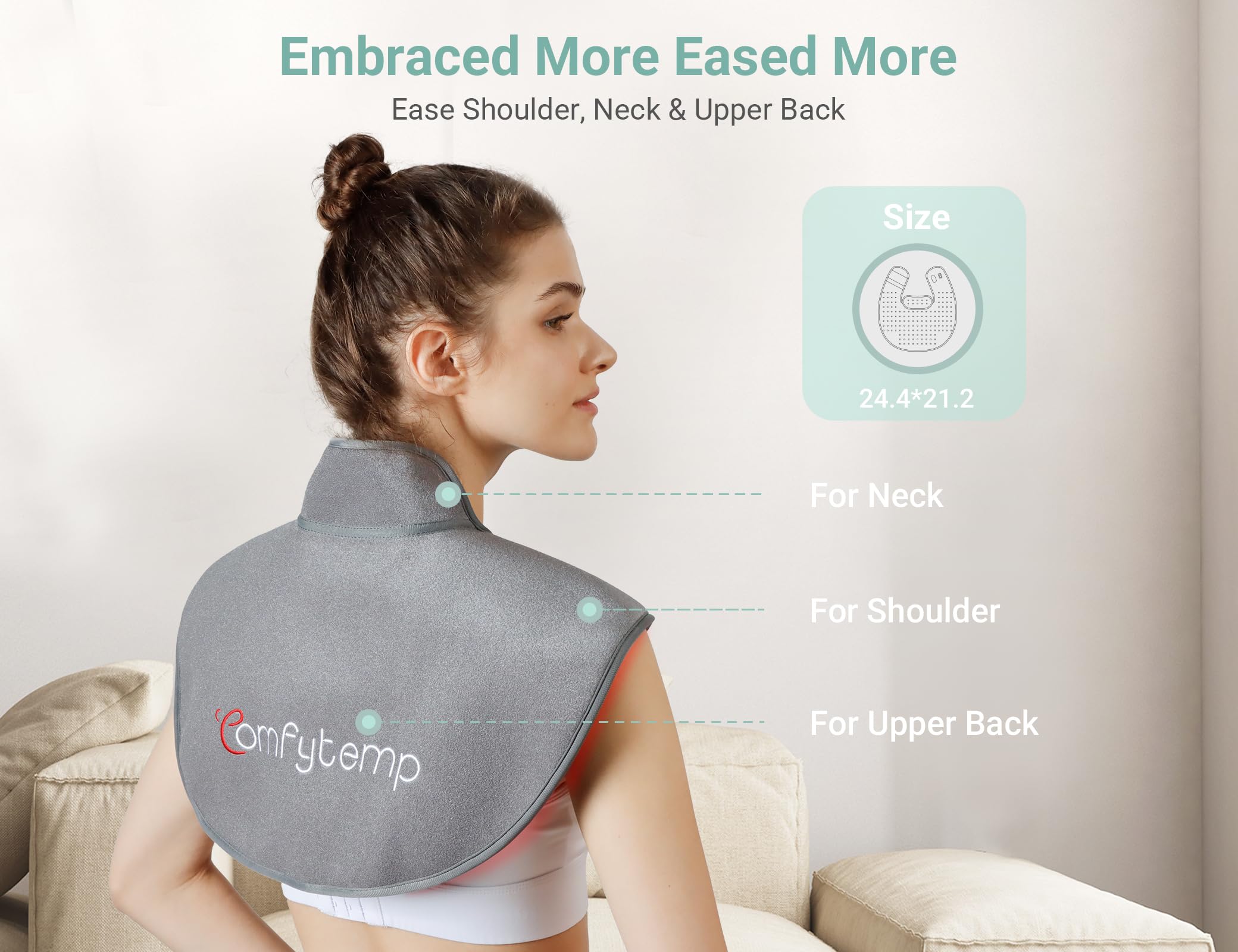 Comfytemp pulse mode at 10Hz enables comfortable session pacing.