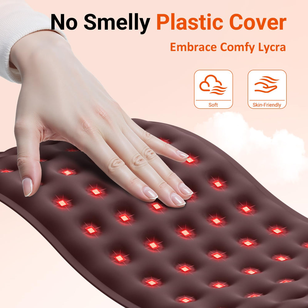 Comfytemp red light wrap lamp beads closeup demonstrates 660nm and 850nm output.