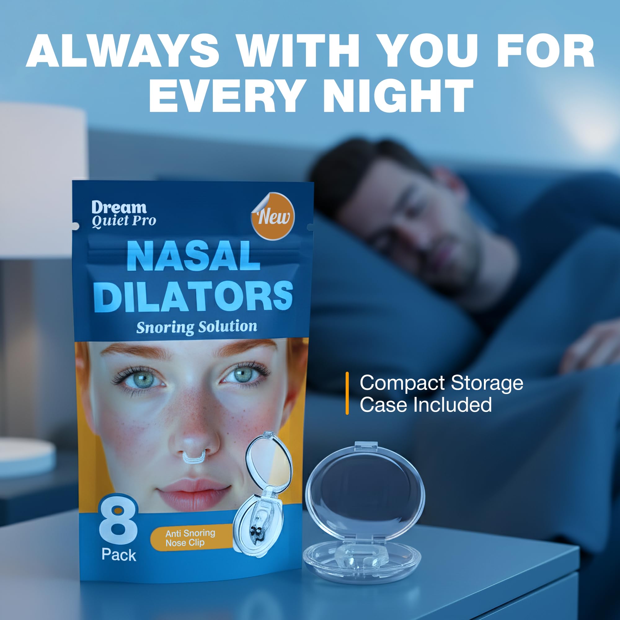 Commanding Life compact nose clip travel-friendly case included.