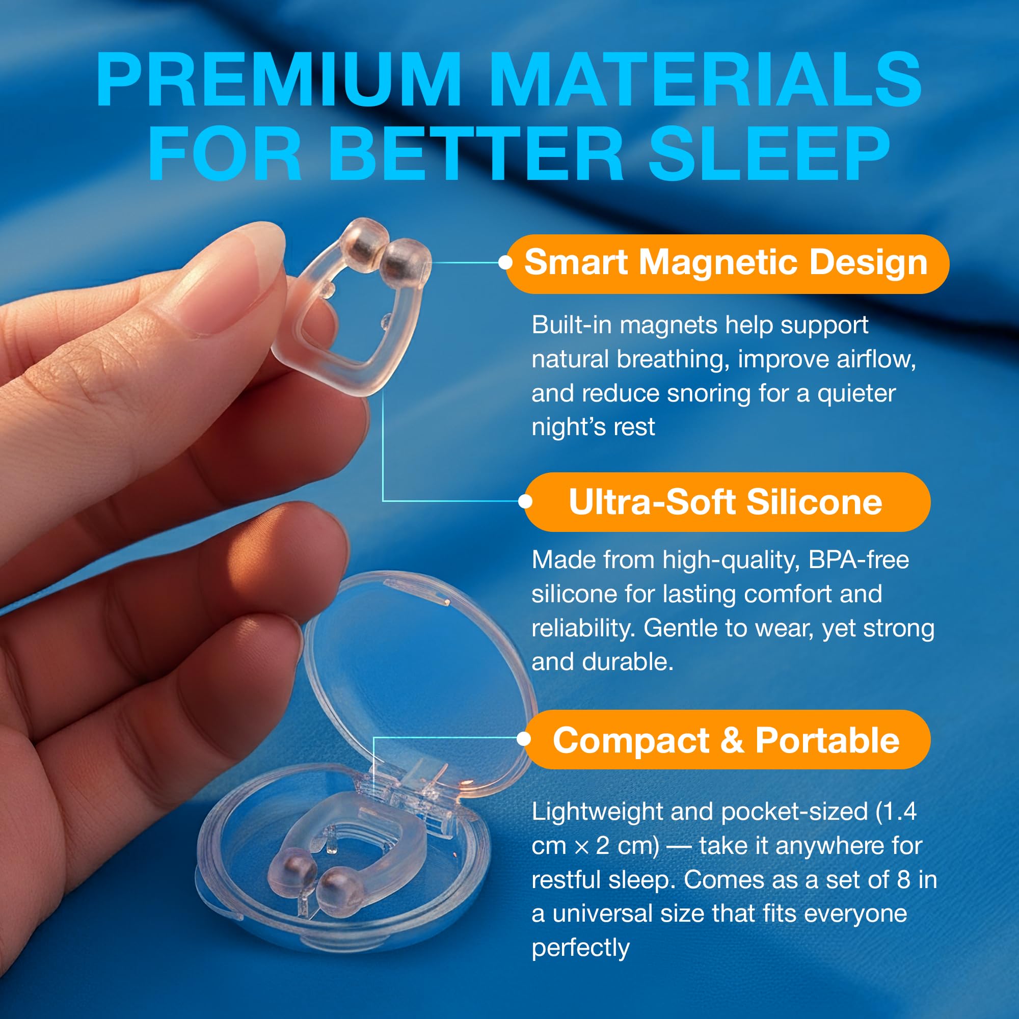 Commanding Life reusable nasal clip easy to clean after use.