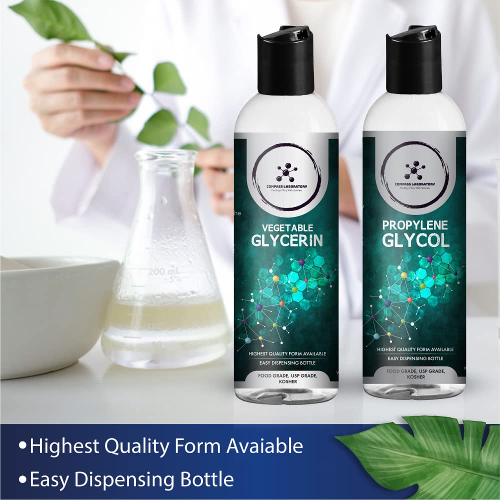 Compass Laboratory Vegetable Glycerin bottle 500mL for smooth cosmetic textures