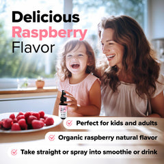 Child using Complement Triple B12 spray.