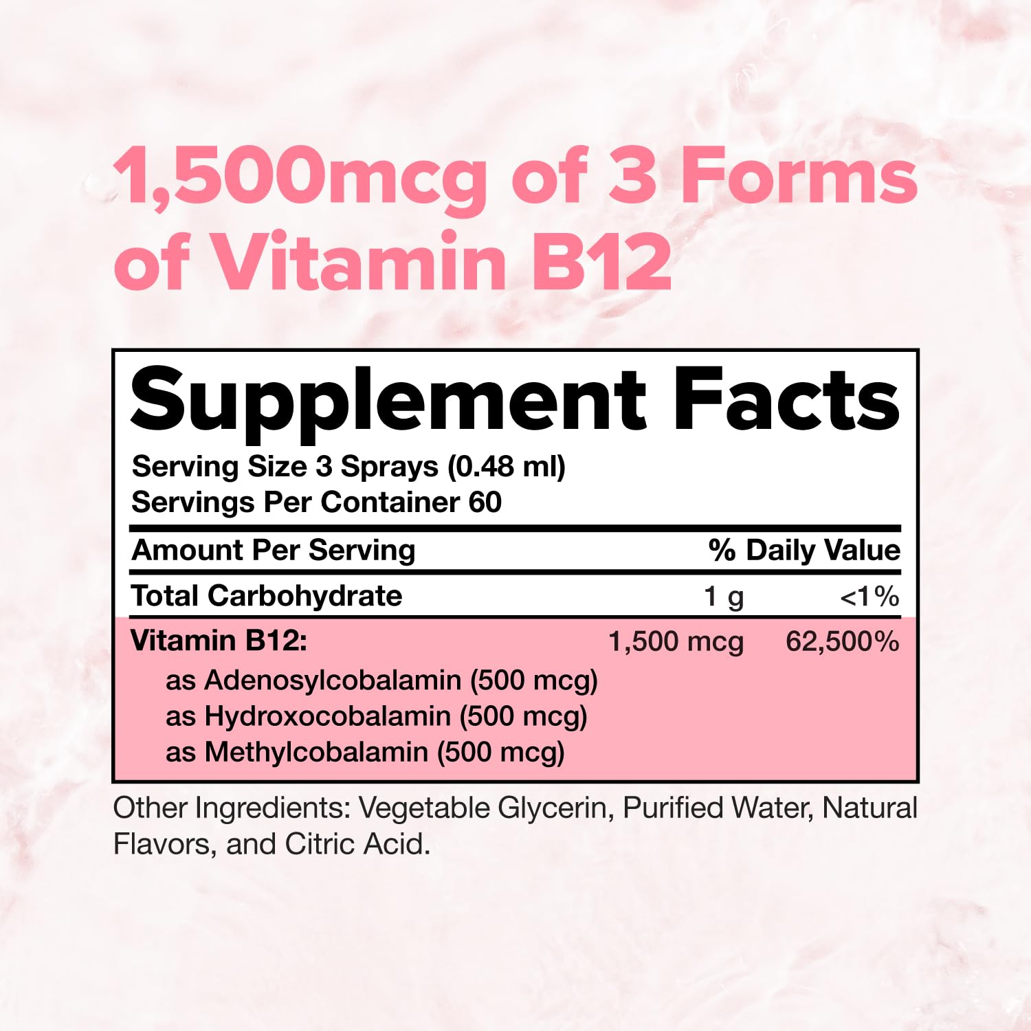 Packaging showing 60 servings and raspberry flavor.