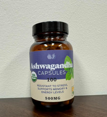 Complete Natural Ashwagandha bottle pour for daily calm and focus