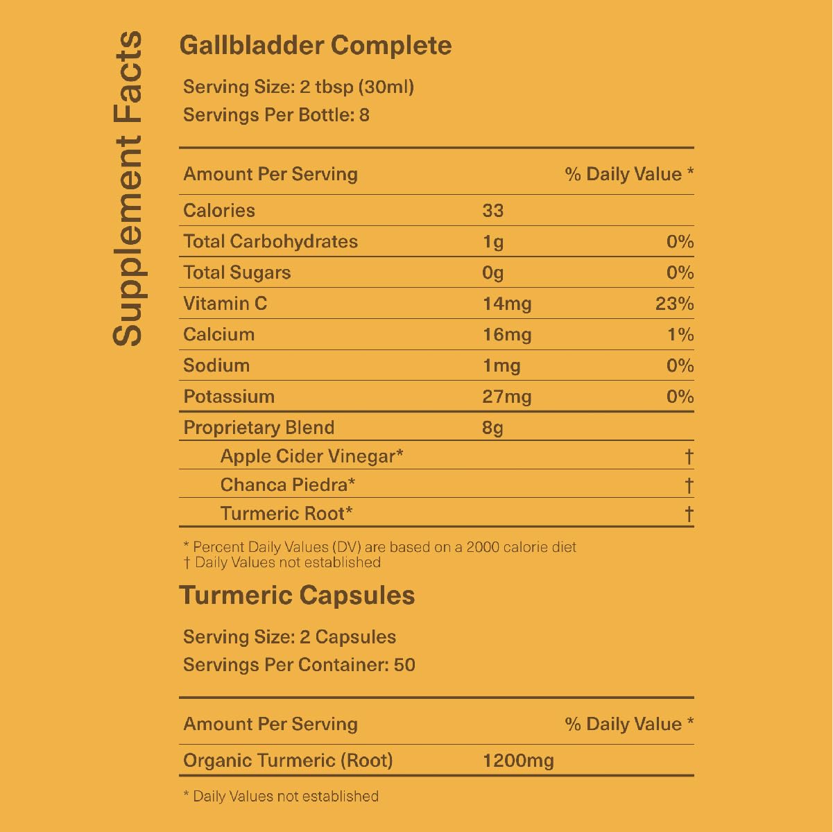 Complete Natural Gallbladder Bundle packaging box shows organic and kosher standards for trusted use.