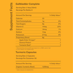 Complete Natural Gallbladder Bundle packaging box shows organic and kosher standards for trusted use.