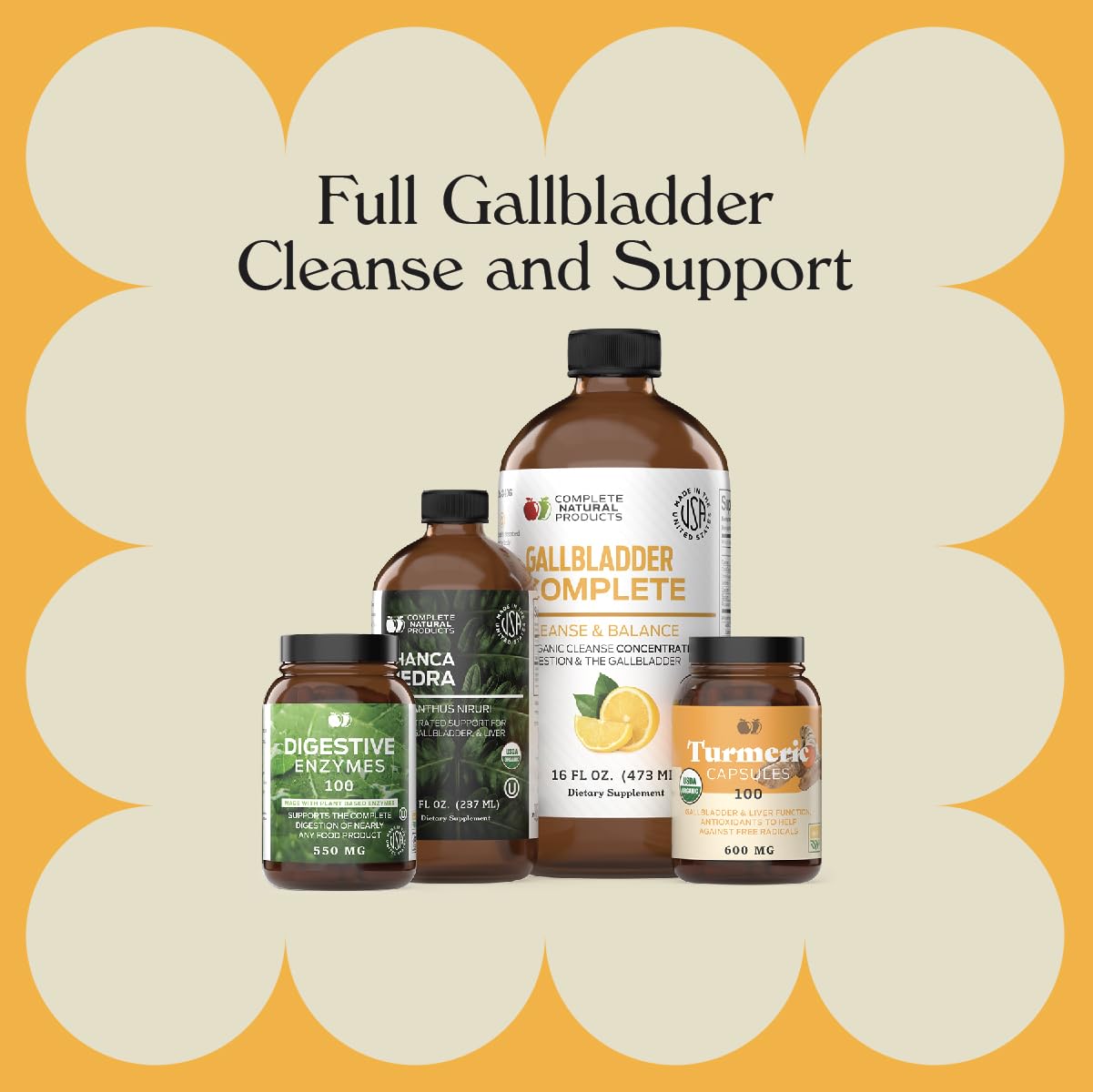 Complete Natural Gallbladder Bundle pour demonstrates easy to take liquid form for convenient intake.