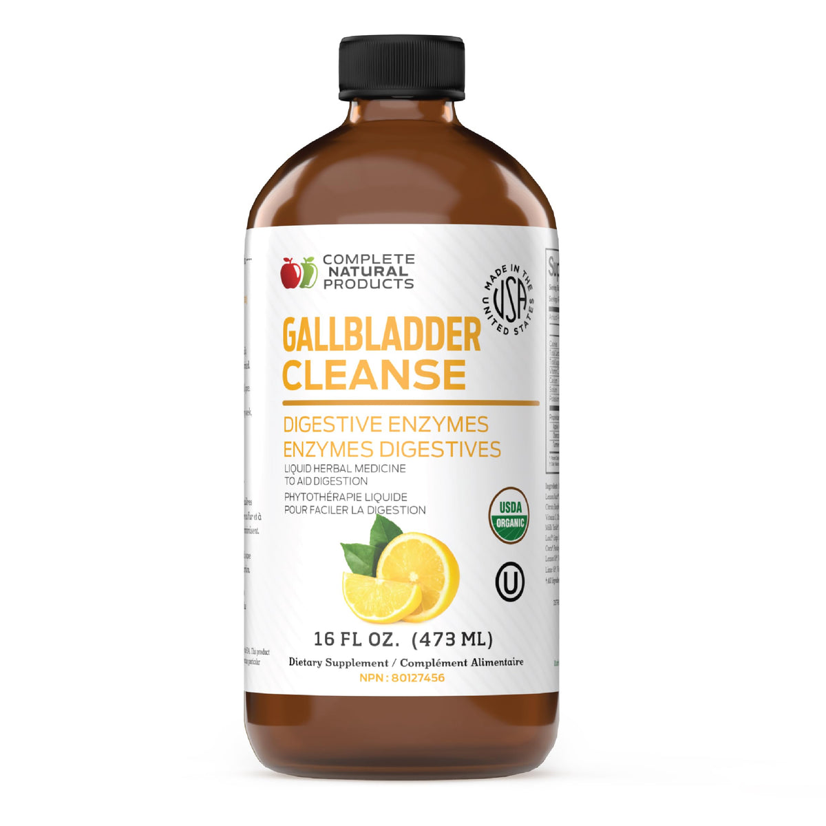 Complete Natural Gallbladder Complete bottle front, ready-to-use liquid support for digestion.