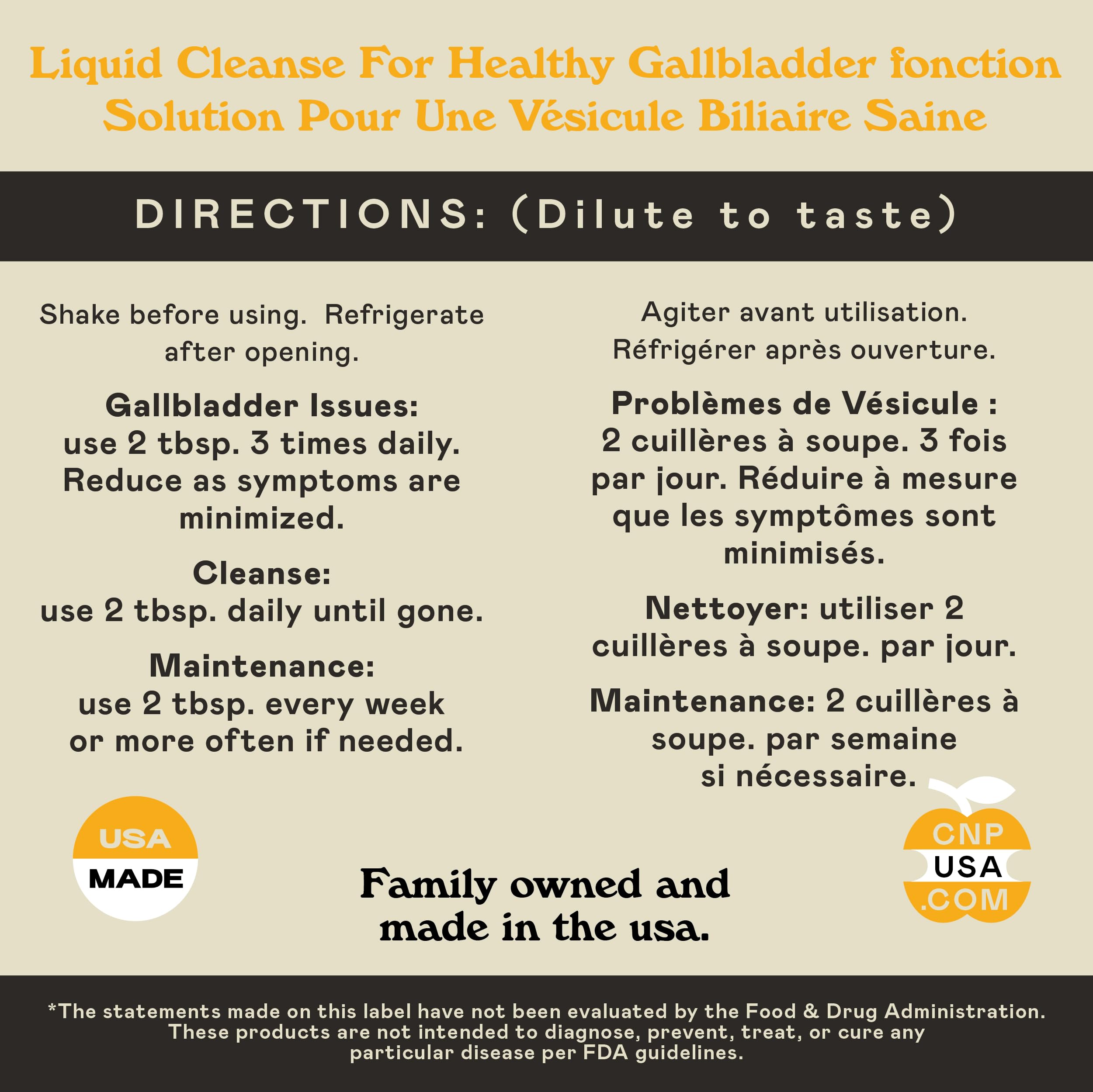 Complete Natural Gallbladder Complete bottle pour, convenient liquid for fast absorption.