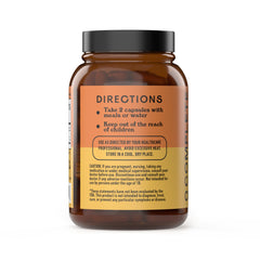 Complete Natural Papaya Enzyme Capsules label with organic and vegan certifications