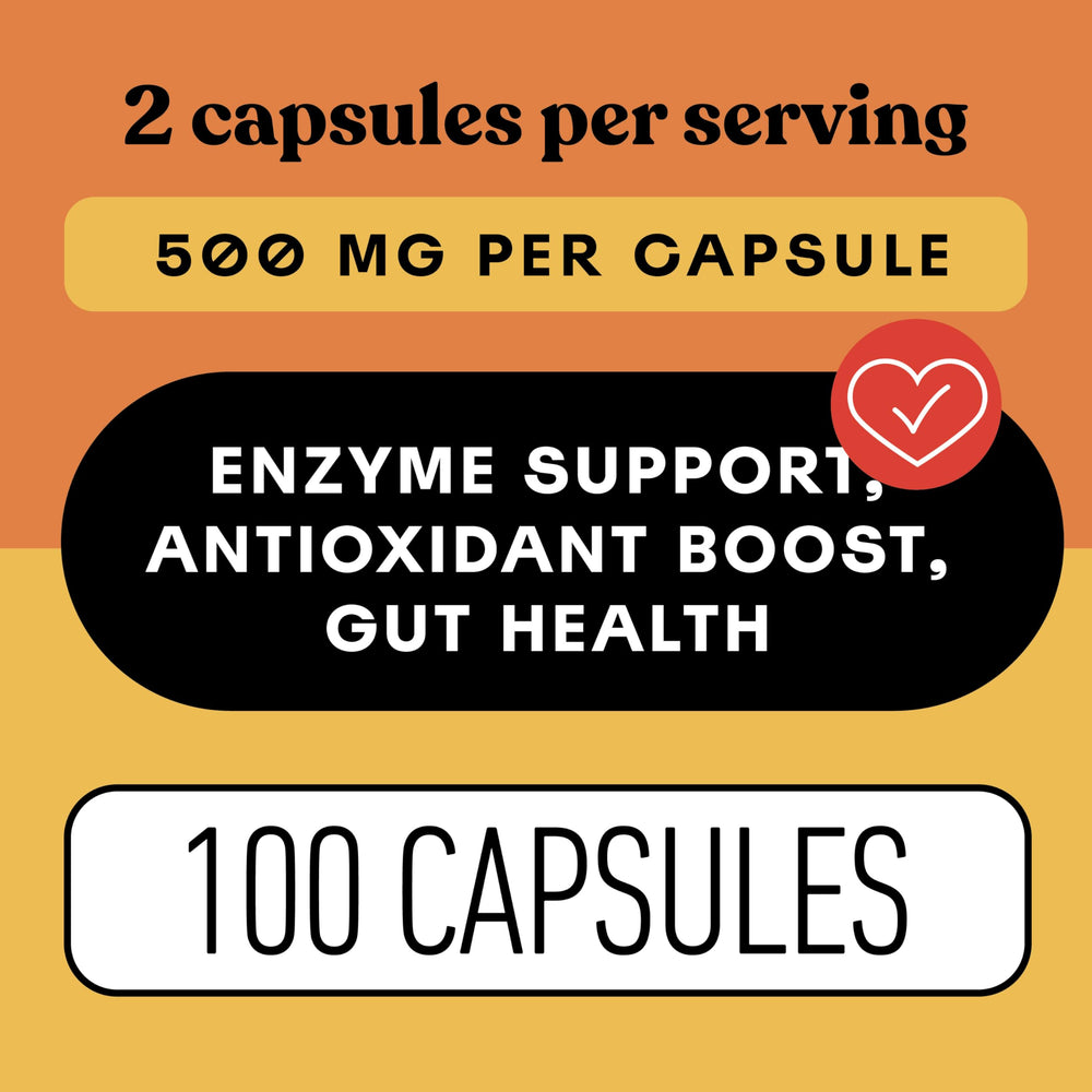 Complete Natural Papaya Enzyme Capsules packaging shown on shelf