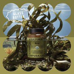 Complete Natural Products amber bottle with label emphasizing vegan-friendly certification.