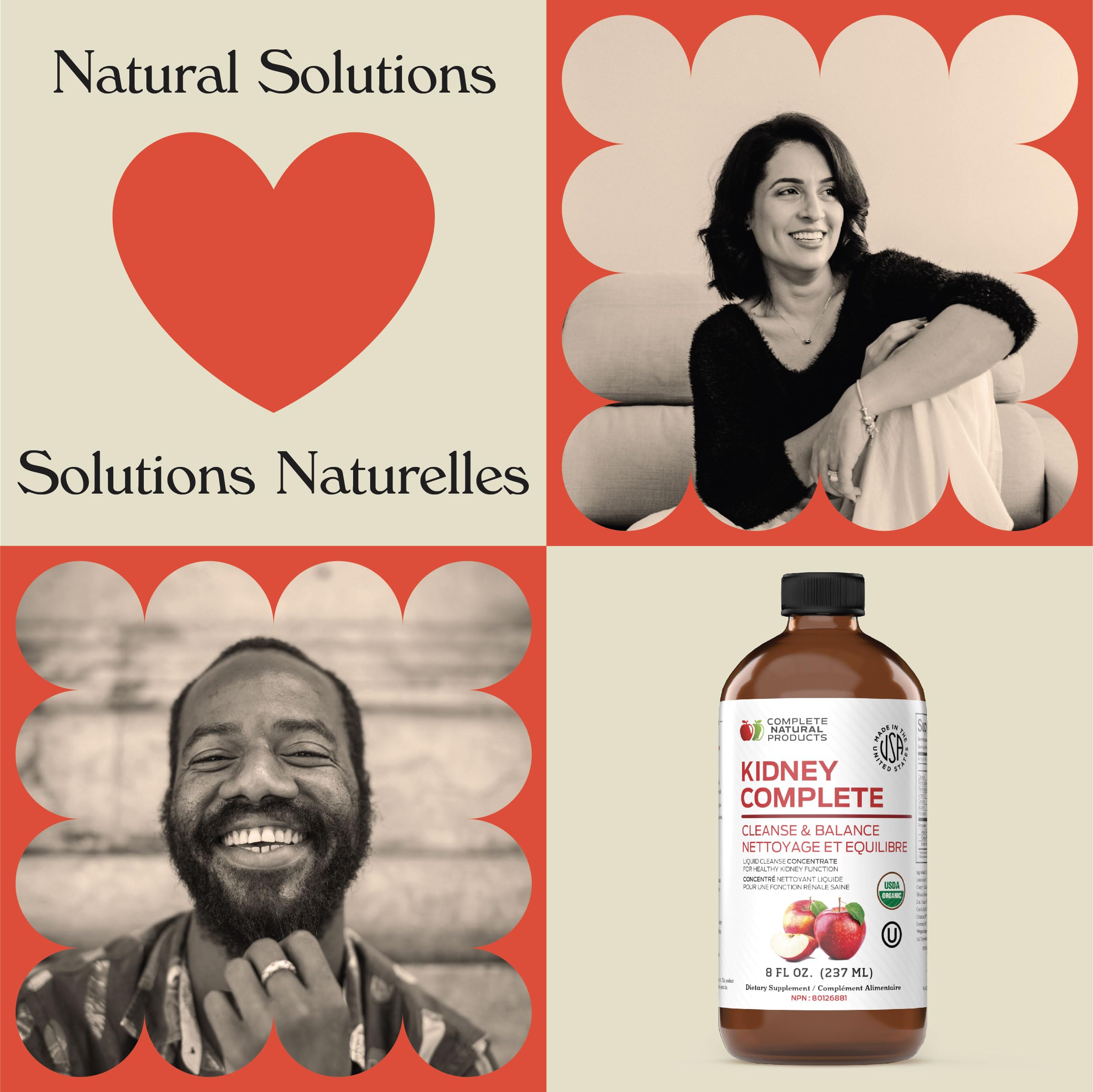 Complete Natural Products Kidney Complete with apple cider vinegar highlights natural detox notes