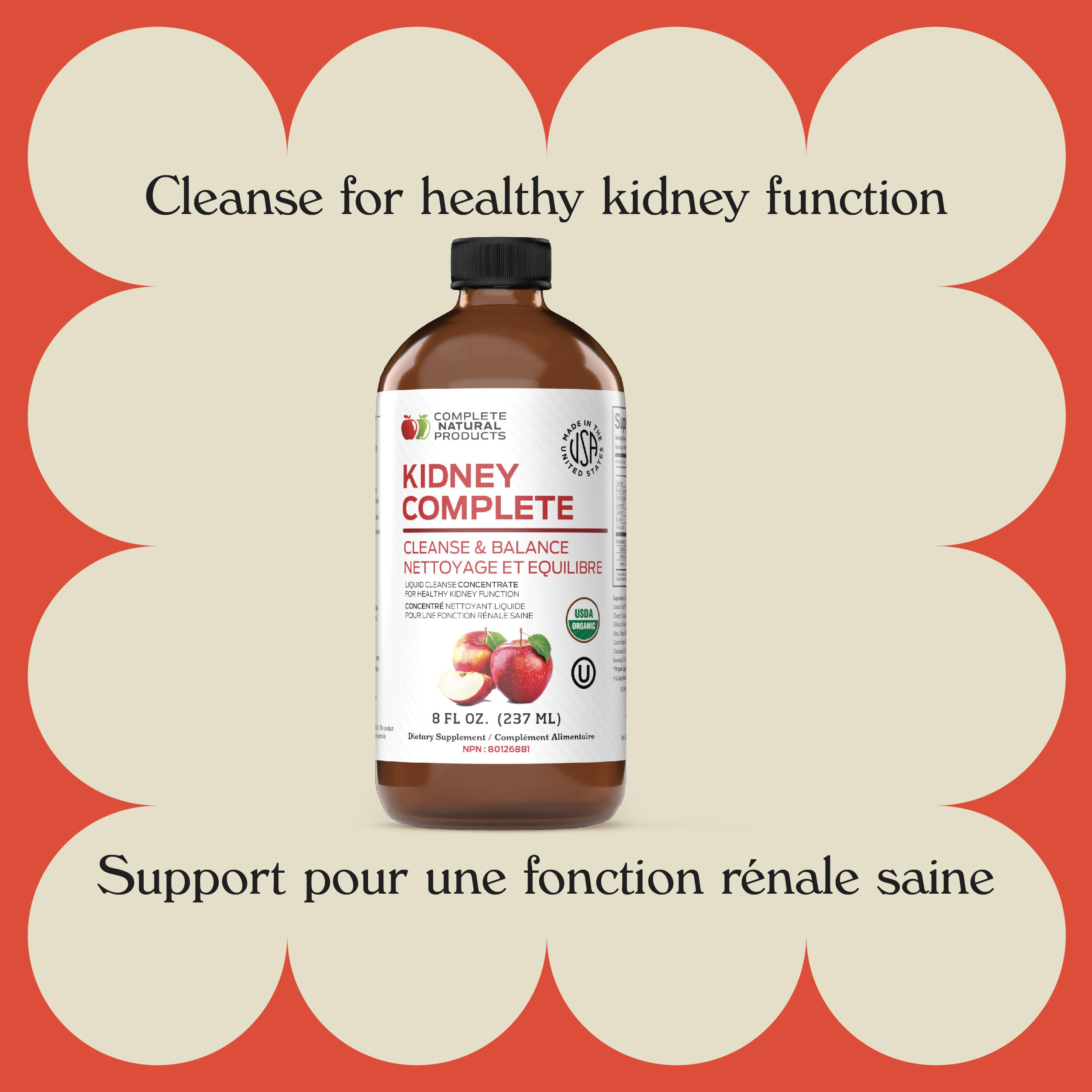 Complete Natural Products Kidney Complete pour shows easy liquid intake