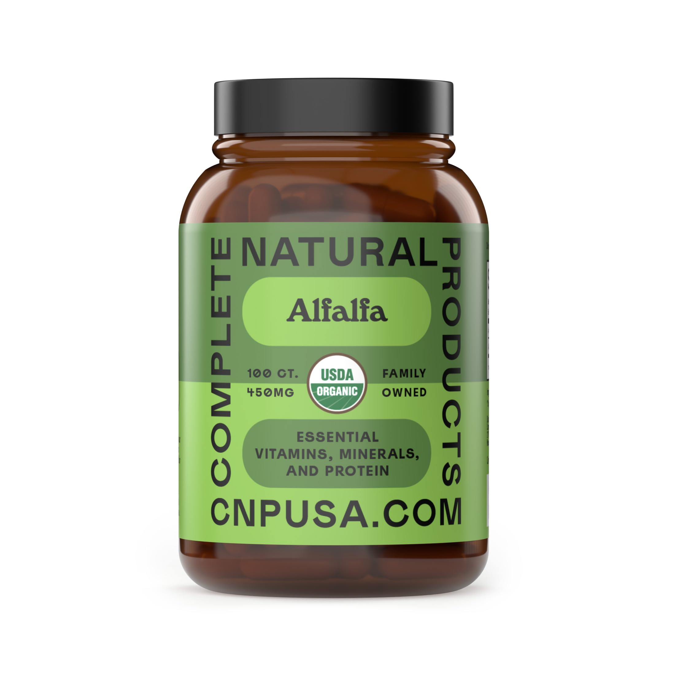Complete Natural Products Pure Alfalfa Leaf bottle front for daily plant-based support
