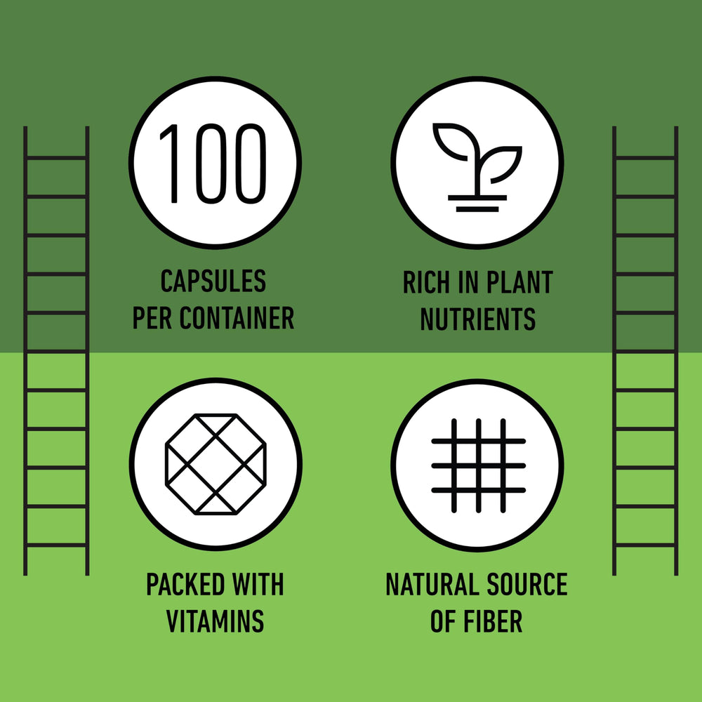 Vegan-friendly and gluten-free alfalfa supplement for plant-based diets