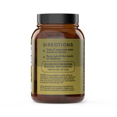 Complete Natural Products raw sea kelp powder capsules closeup shows nutrient-rich seaweed.