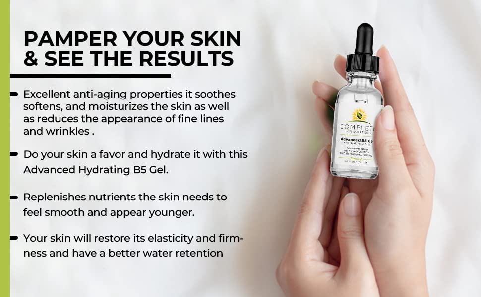 Complete Skin Solutions B5 Gel applying in morning routine for hydration