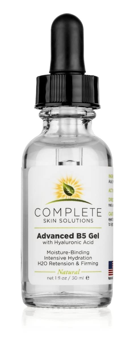Complete Skin Solutions B5 Gel texture close-up demonstrating smooth hydration