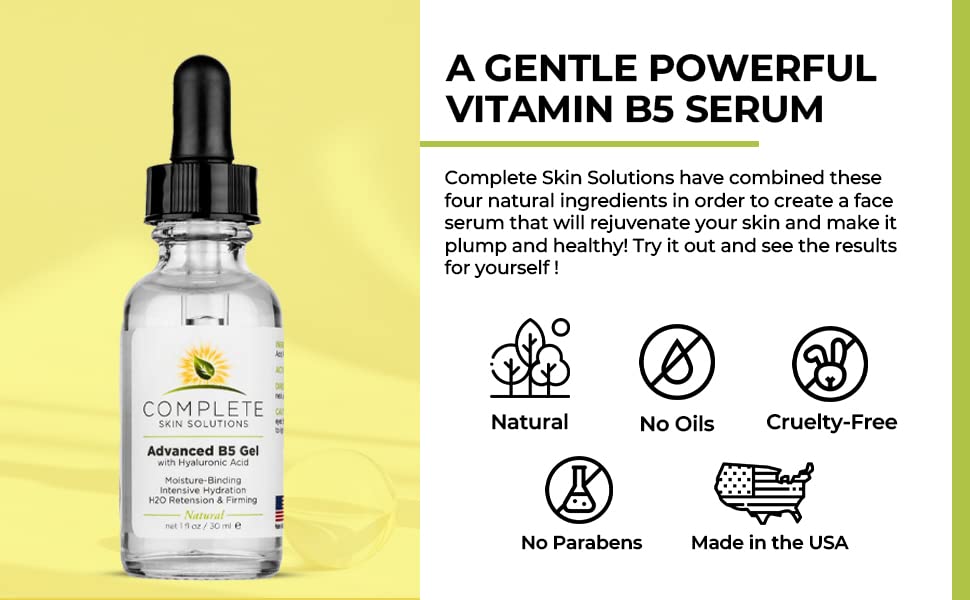 Complete Skin Solutions B5 Gel suitable for sensitive skin routines