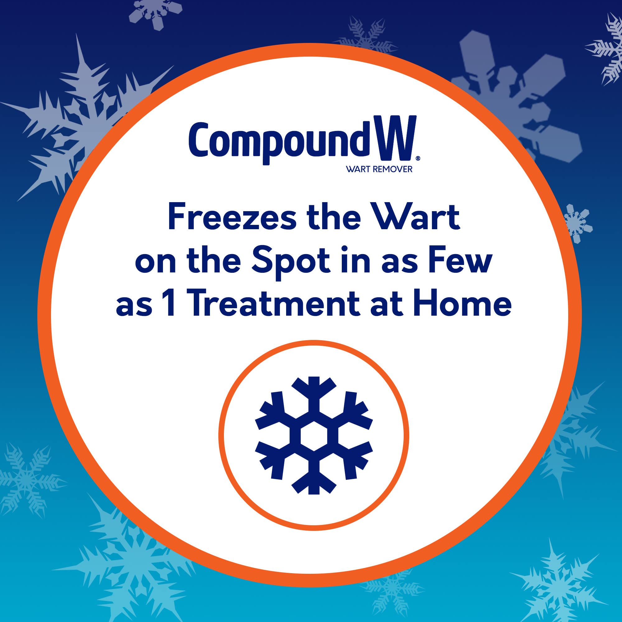 Compound W Freeze Off comfort pads cushion the foot during treatment.
