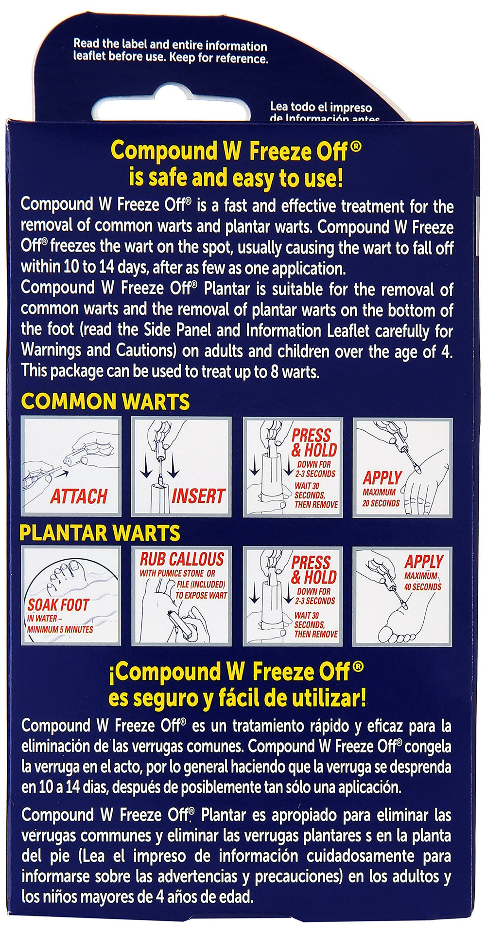 Compound W applicator close-up for precise, targeted wart treatment.