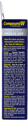 Instruction panel from Compound W kit demonstrates simple usage steps.