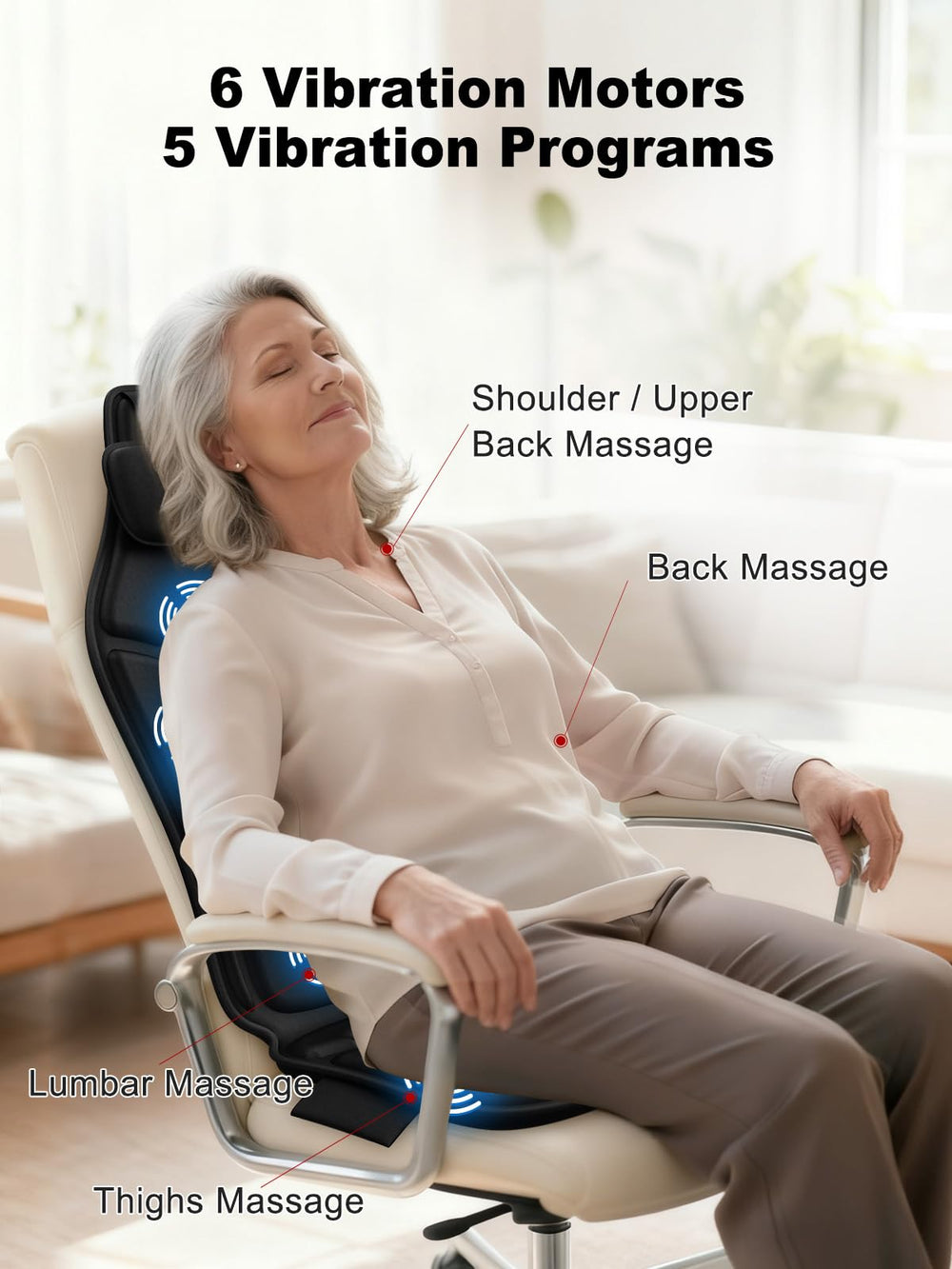 comrelax 20-minute timer control during a massage session