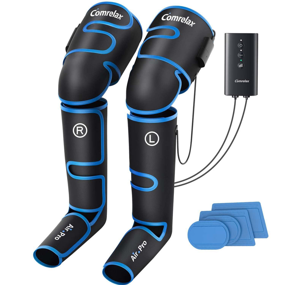 Comrelax Air Massager Full Leg in action promoting circulation and relaxation.