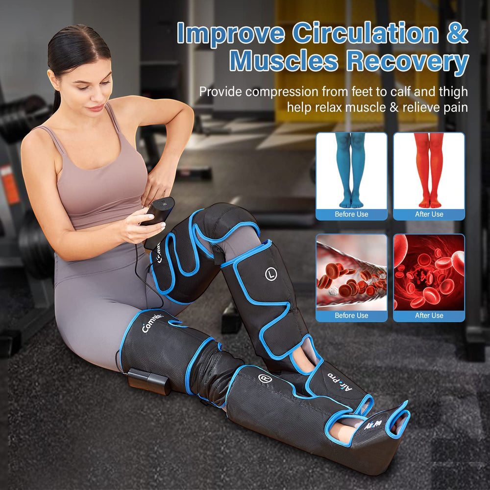 Comrelax Ice Wraps enable cold therapy for leg soreness relief.