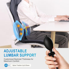 Comrelax eight motors activate, showing full-body vibration across back and shoulders.