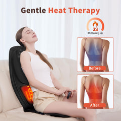 The comrelax waist heating pad adds gentle warmth for comfort.