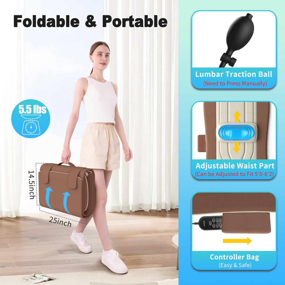 comrelax Heated pads provide targeted warmth across the back for comfort
