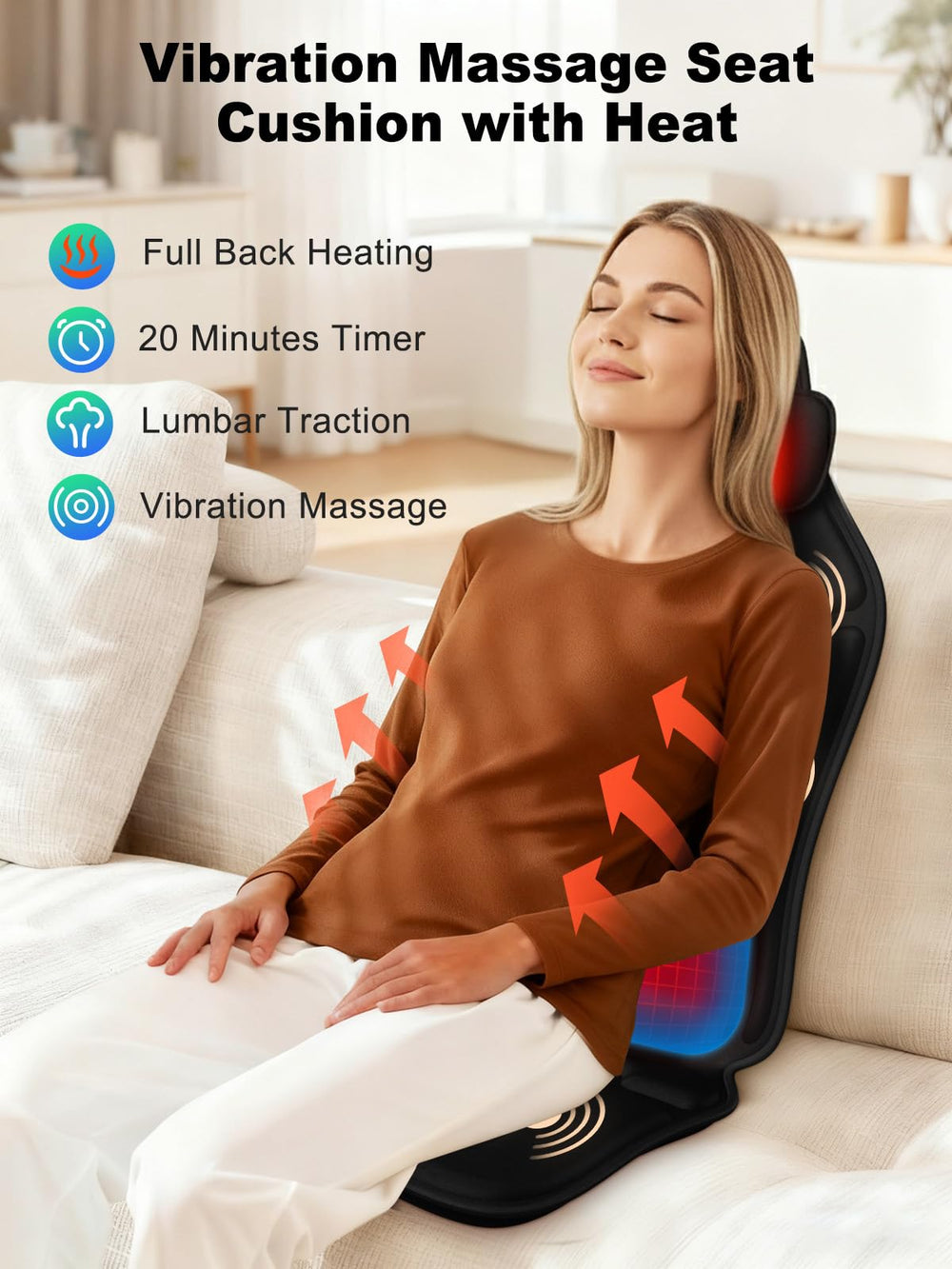 Comrelax lumbar support backpad increases lower back comfort