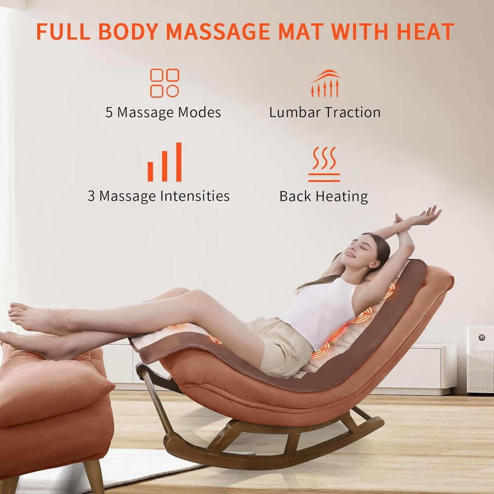 Comrelax lumbar traction design enhances lower back support with warming therapy.